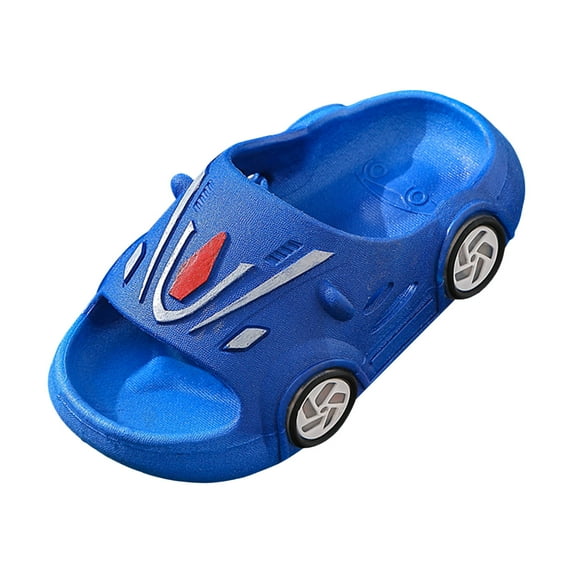 UAYOTSE Slip Childrens Car Shoes Boys Indoor Bathroom Shower Cartoon Cute Home Shoes,Sizes 8