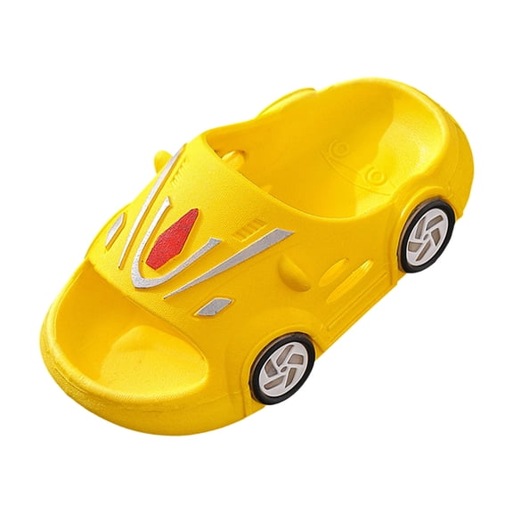 UAYOTSE Slip Childrens Car Shoes Boys Indoor Bathroom Shower Cartoon Cute Home Shoes,Sizes 9
