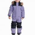 thumbnail image 1 of UAYOTSE Snowsuit Children's Unisex Ski Suit Thickened Warm Ski Overall Winter Warm Ski Suits with Hood Snow Overall Windproof,Sizes 12-18 Months, 1 of 6