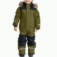 thumbnail image 1 of UAYOTSE Snowsuit Children's Unisex Ski Suit Thickened Warm Ski Overall Winter Warm Ski Suits with Hood Snow Overall Windproof,Sizes 6-12 Months, 1 of 7