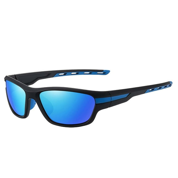 UAYOTSE Sports Sunglasses Outdoor Color Polarized Windproof Sunglasses Windproof Sunglasses Blue
