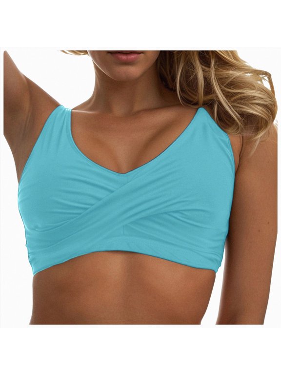 String Bikini Tops for Women Bathing Suit Swim Tops Sexy Triangle Bikini Top,Sizes XXL