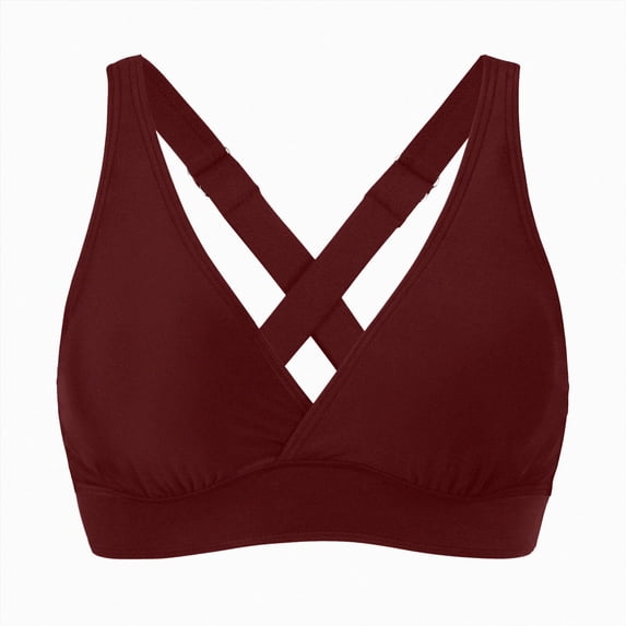 UAYOTSE Summer Teen Girls 18+ Bikini Top, Crisscross Back Sexy Swimwear, Tie Side Casual Bathing Suit for Outdoor Beach Relaxation,Sizes XL