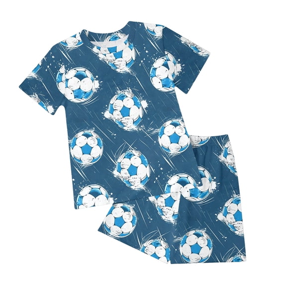 UAYOTSE Summer Toddler Boy Clothes Boy Clothes Size 6 Toddler Baby Boy Summer Clothes Short Sleeves T-Shirt Tops + Shorts Cute Outfits Set,Sizes 3-4 Years