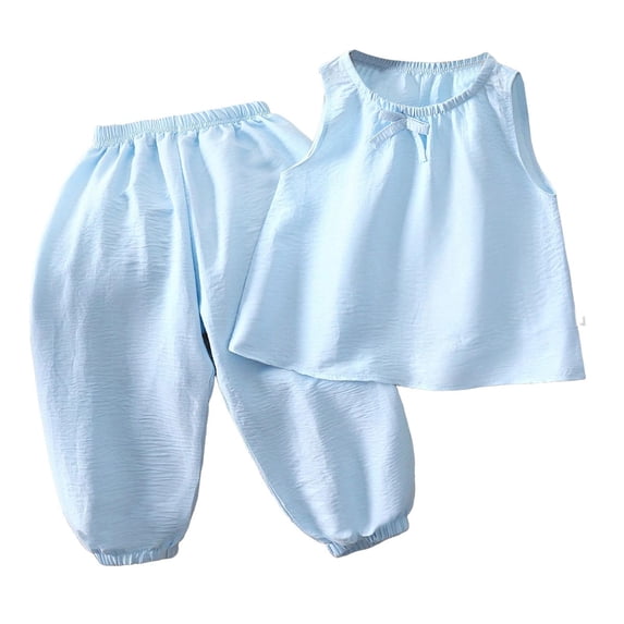 UAYOTSE Summer Toddler Girl Clothes Girl Clothes Size 6 Toddler Baby Girl Summer Clothes Short Sleeves T-Shirt Tops + Shorts Cute Outfits Set,Sizes 18-24 Months