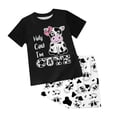 thumbnail image 1 of UAYOTSE Summer Toddler Girl Clothes Girl Clothes Size 6 Toddler Kid Girl Summer Clothes Short Sleeves T-Shirt Tops Shorts Cute Outfits Set,Sizes 6-7 Years, 1 of 6