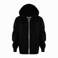 thumbnail image 1 of UAYOTSE Sweatshirt Color Solid Zip Jackets Long Hoodie Top Boys Sleeve Up Girls Kids Boys Coat Jacket(White##6,4-5 Years), 1 of 6