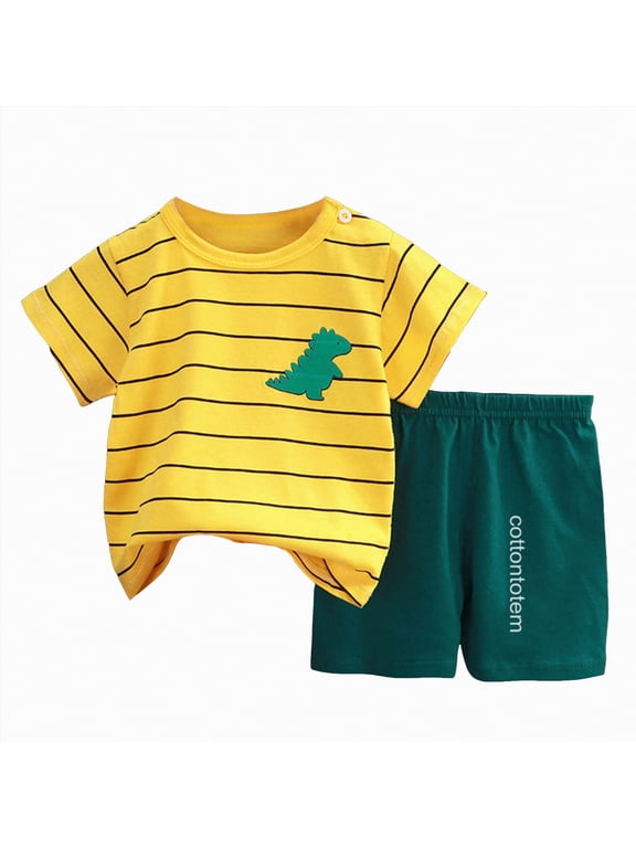 Toddler Baby Boy Clothes For 2t 3t Boys Cute Summer Short Sleeve T Shirt Tops Shorts Clothes Sets Baby Boy Outfits,Sizes 2-3 Years