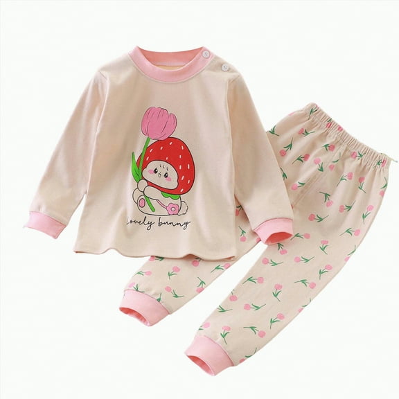 UAYOTSE Toddler Baby Boy Girl Sweatshirt Tops Pants Set Long Sleeve Sweatsuit Fall Winter Outfits(18-24 Months, Red@g)