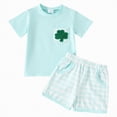 thumbnail image 1 of UAYOTSE Toddler Baby Boy Outfit Cart Hole Shirt Shorts Set Summer Vocation Clothes,Sizes 6-12 Months, 1 of 4