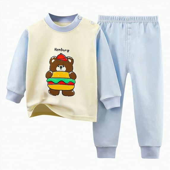 UAYOTSE Toddler Baby Boy Outfits Long Sleeve Sweatshirt Pant Set Clothes Set For Spring,Sizes 4-5 Years