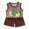 thumbnail image 1 of UAYOTSE Toddler Baby Boy Summer Clothes Letter Print Sleeveless Short Sleeve Shirt Tops and Shorts Set Summer Outfit 2Pcs,Sizes 2-3 Years, 1 of 5