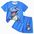thumbnail image 1 of UAYOTSE Toddler Baby Boy Summer Outfit Funny Letter T-Shirts Top Shorts Set Infant Boy Summer Clothes 6 12 18 Months 2T 3T Sets,Sizes 12-18 Months, 1 of 8