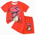 thumbnail image 1 of UAYOTSE Toddler Baby Boy Summer Outfit Funny Letter T-Shirts Top Shorts Set Infant Boy Summer Clothes 6 12 18 Months 2T 3T Sets,Sizes 3-4 Years, 1 of 8