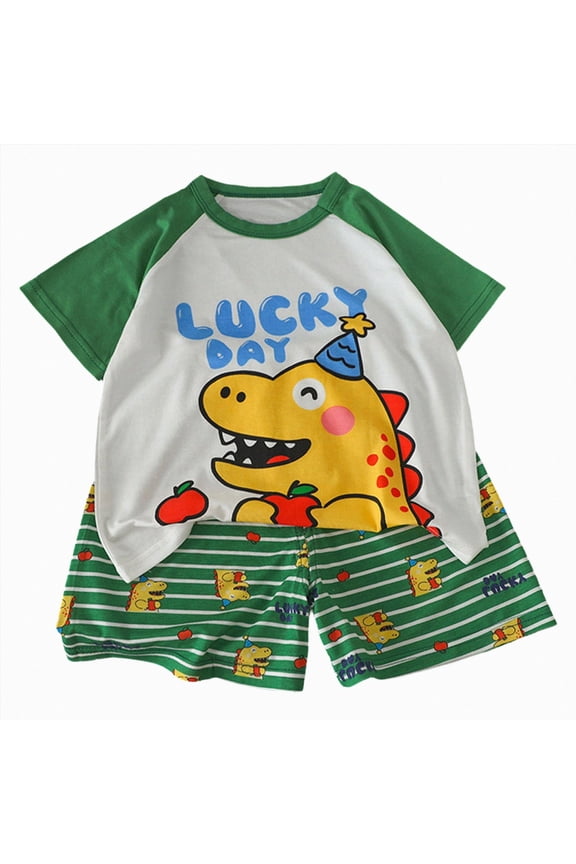 Toddler Baby Boy Summer Outfit Lovely T-Shirts Top Shorts Set Infant Boy Summer Clothes 6 12 18 Months 2T 3T Sets,Sizes 2-3 Years