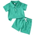 thumbnail image 1 of UAYOTSE Toddler Baby Boys Clothes Summer Outfits Shirt Shorts Set 2Pcs Boys Clothing Sets,Sizes 2-3 Years, 1 of 9