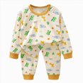 thumbnail image 1 of UAYOTSE Toddler Baby Crocodile Graphic Long Sleeve Top Pants Set Breathable Knit Sleepwear Outfit for Little Boys Sleepers Size 4-5 Years, 1 of 4