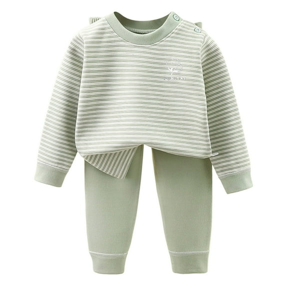 UAYOTSE Toddler Baby Girl Clothes 1T 2T 3T 4T 5T Fall Winter Outfits Contrast Color Long Sleeve Sweatshirt + Pants Sets,Sizes 18-24 Months