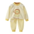 thumbnail image 1 of UAYOTSE Toddler Baby Girl Clothes 3 6 9 12 18 24 Months Fall Outfits Long Sleeve Sweatshirt Tops + Pants Set,Sizes 12-18 Months, 1 of 4
