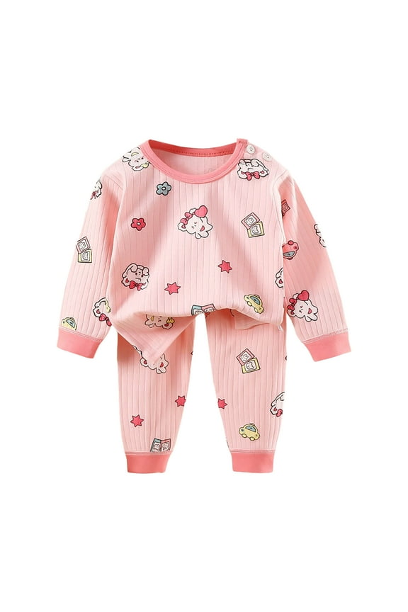 Toddler Baby Girl Clothes 6 12 18 24 Months Fall Outfits Long Sleeves Sweatshirt Tops Pants Set 1-5T,Sizes 3-4 Years