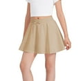 thumbnail image 1 of UAYOTSE Toddler Baby Girls Pleated Skirt Baby Girls Uniform Skirt Built in Shorts Tennis Casual Skorts for Little Kid(5-6 Years,D20-Khaki), 1 of 4