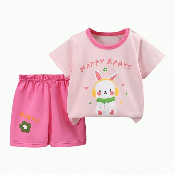 UAYOTSE Toddler Baby Kids Boys Dinosaur Summer Pajamas Sleepwear Tops Pants Outfits Set,Sizes 3-4 Years