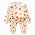 thumbnail image 1 of UAYOTSE Toddler Baby Scribble Script Graphic Long Sleeve Top Pants Set Breathable Knit Sleepwear Outfit for Little Boys Size 18-24 Months, 1 of 4
