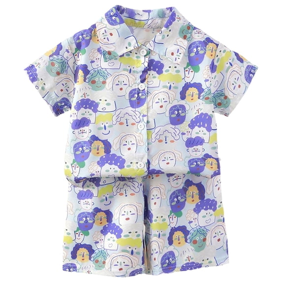 UAYOTSE Toddler Baby boy Clothes 6 12 18 Months 2T 3T 4T short Sleeve Pullover Sweatshirt Pants Summer Outfit Loungewear,Sizes 3-4 Years