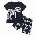 thumbnail image 1 of UAYOTSE Toddler Boy Clothes Baby Summer Outfit Short Sleeve T-Shirt Tops Casual Shorts 2Pcs Clothing Set Cartoon Print 2PCS Set For 1t 2t 3t 4t 5t 6t Short Sets,Sizes 5-6 Years, 1 of 6