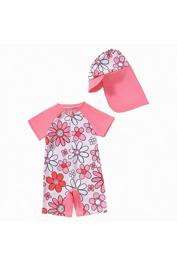 Toddler Boy Rash Guard Swimsuit Long Sleeve Zipper Swimwear Sunsuit Bathing Suit Beachwear,Sizes 18-24 Months