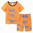 thumbnail image 1 of UAYOTSE Toddler Boy Summer Clothes Outfits Kids Cotton Short Sleeve Shirt Shorts Set 2 7 Years,Sizes 5-6 Years, 1 of 3