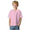 thumbnail image 1 of UAYOTSE Toddler Boy's Polo Shirt Cute Cartoon Print Short Sleeved T Shirt Comfortable Cotton Polos,12-13 Years Light Pink, 1 of 4