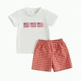 thumbnail image 1 of UAYOTSE Toddler Boy's Summer Attire in a 2 Piece Set, a Shiny Star Print Short Sleeve T shirt and Durable Cargo Style Shorts 12/18 month boy summer onsies(0-6 Months,Grey), 1 of 6