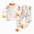 thumbnail image 1 of UAYOTSE Toddler Boys Girls Organic Pajama Set 3 6 12 18 24 Months 2T 3T 4T 5T fit Pjs Soft Breathable Long Sleeve Sleepwear Size 1-2 Years, 1 of 9