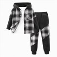 thumbnail image 1 of UAYOTSE Toddler Boys Long Sleeve Prints Tops and Pants Child Kids 2PCS Set Outfits Kids Fall Winter Clothese,Sizes 6-7 Years, 1 of 6