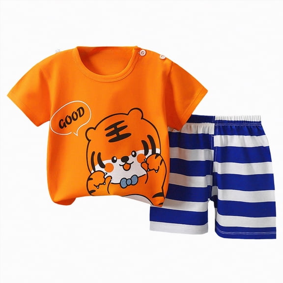 UAYOTSE Toddler Girls Kids Pajamas Pjs Short Sleeve Snug fit 12M-8Y 2pcs Soft Jammies Loungewear Short sleeve Pjs,Sizes 18-24 Months