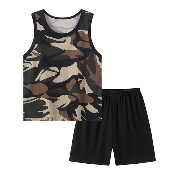 UAYOTSE Toddler Kids Baby Boy Summer Clothes Sets 1T 2T 3T 4T 5T Letter Print Short Sleeve Tops Elastic Shorts Outfits,Sizes 11-12 Years