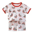 thumbnail image 1 of UAYOTSE Toddler Kids Boys Girls 3 6 12 18 24 Months 2T 3T Cotton Fit Sleepwear Pajamas 2pcs Pjs Set,Sizes 5-6 Years, 1 of 4