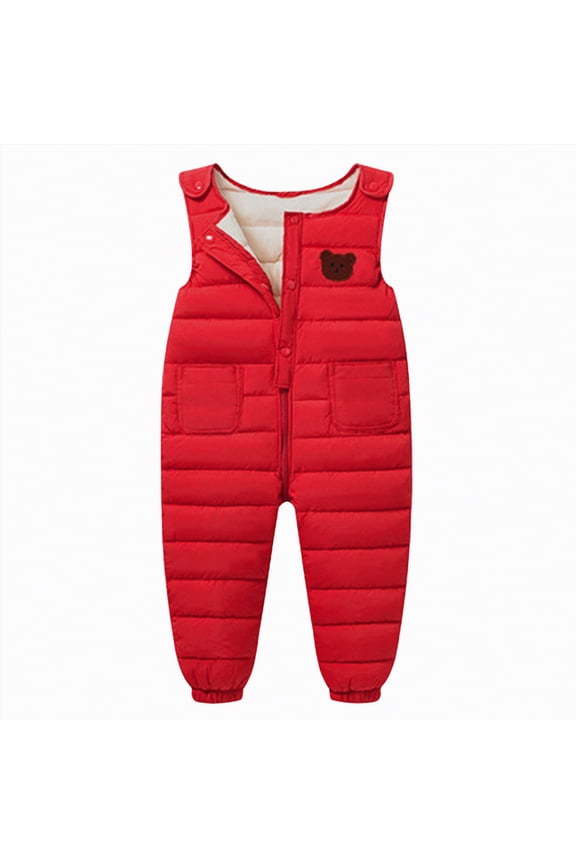 Toddler Kids Snow Ski Bib Overalls Jumpsuit Winter Trousers Warm Pants for Boys Girls,Sizes 5-6 Years