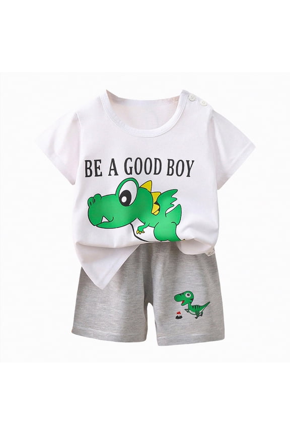 Toddler Newborn Baby Boy Outfit Short Sleeve Tops Pants Clothes Set Infant Boys Summer Winter 2PCS,Sizes 6-9 Months