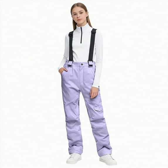 UAYOTSE Toddler Snow Pants Baby Boy Girl Winter Clothes Down Puffer Coat Waterproof Warm Snow Ski Bib Overalls Snowsuit,Sizes XXL