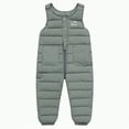thumbnail image 1 of UAYOTSE Toddler Snow Pants Baby Jumpsuit Clothes Boy Snowsuit Girl Ski Overalls Down Winter Warm Snow Trousers Romper,Sizes 18-24 Months, 1 of 6