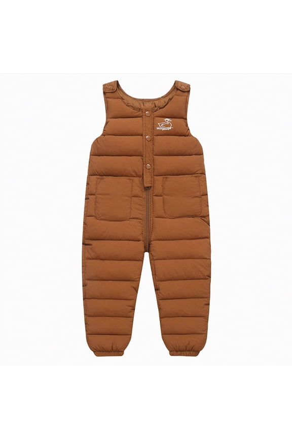 Toddler Snow Pants Baby Jumpsuit Clothes Boy Snowsuit Girl Ski Overalls Down Winter Warm Snow Trousers Romper,Sizes 2-3 Years