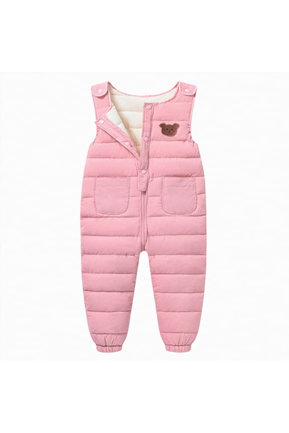 Toddler Snow Pants Baby Winter Clothes Boy Snowsuit Girl Ski Overalls,Sizes 12-24 Months