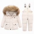 thumbnail image 1 of UAYOTSE Toddler Snowsuit Baby Boys Girls Winter Ski Suits Clothes Warm Hooded Jacket and Bib Pants,Sizes 5-6 Years, 1 of 4