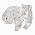 thumbnail image 1 of UAYOTSE Toddler Unisex Duck Printed Long Sleeve Pajama Set Crew Neck Pullover Top and Elastic Cuff Sleep Pants Sleepers Size 12-18 Months, 1 of 4