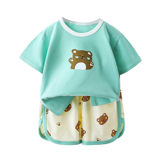 UAYOTSE Toddler boys Kids Pajamas Pjs short Sleeve Snug fit 12M-8Y 2pcs Soft Loungewear short sleeve Pjs,Sizes 2-3 Years