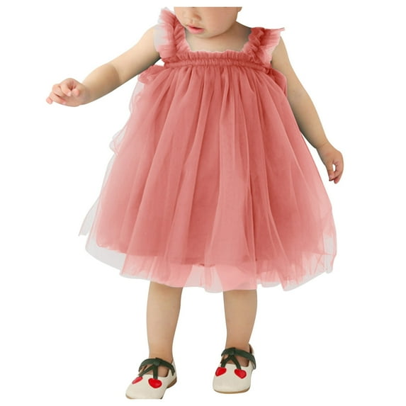 UAYOTSE Tutu Dress for Baby Girl 1st Birthday Photography Outfit Sets,Dress for Toddler Girls,12-18 Months Light Pink