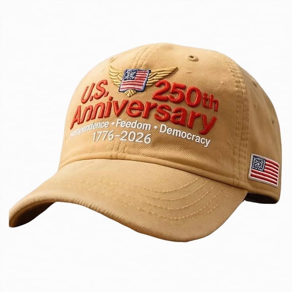 UAYOTSE U.S. 250th Anniversary Retro Washed Cap Adjustable U.S. 250th Anniversary Hat Patriotic Cap Mens Hats Baseball Cap Snapback Baseball Men Women Hat Hip-hop Baseball Caps
