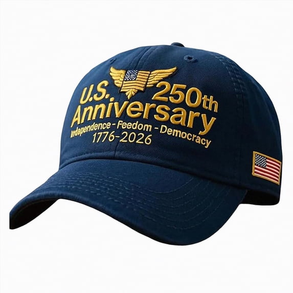 UAYOTSE U.S. 250th Anniversary Retro Washed Cap Adjustable U.S. 250th Anniversary Hat Patriotic Cap Mens Hats Baseball Cap Snapback Baseball Men Women Hat Hip-hop Baseball Caps